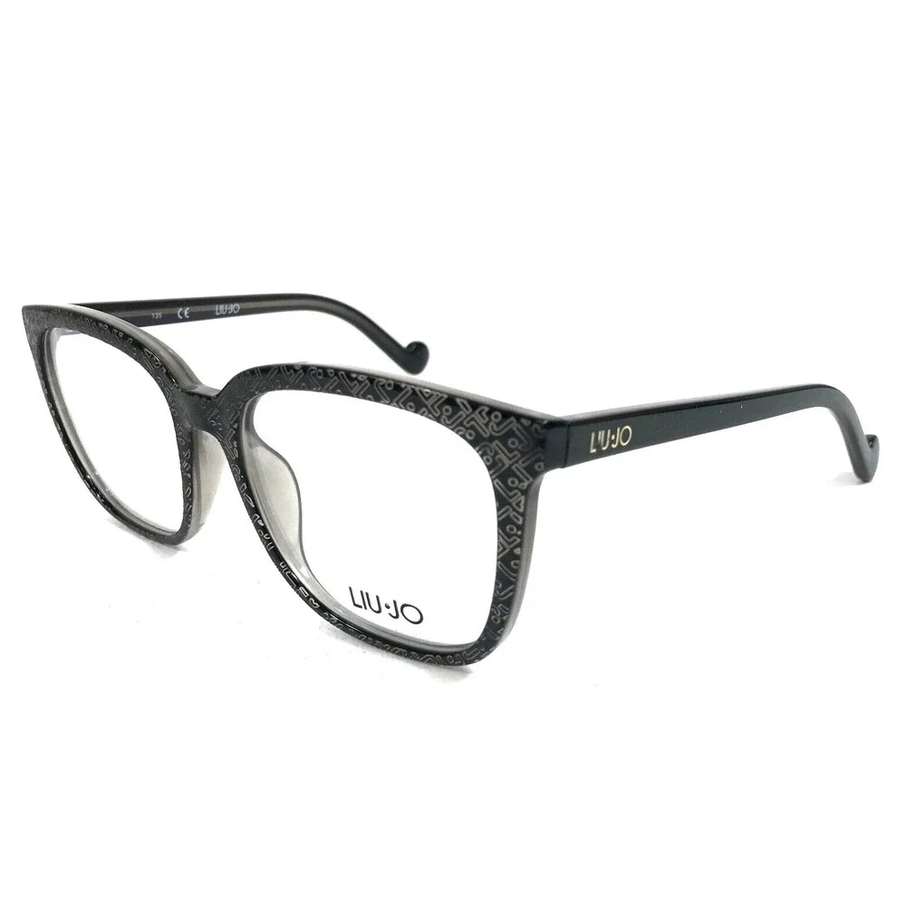 Liu Jo Eyeglasses Frames LJ2645 003 Black Gray Square Full Rim 53-17-135